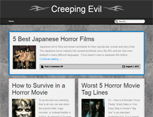 Tablet Screenshot of creepingevil.com